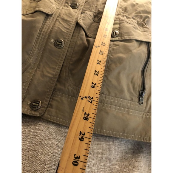 Kuhl Jacket Womens Small Tan Hooded Utility Field Coat Cotton Nylon Outdoor - Picture 12 of 14